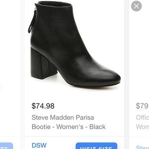 Steve Madden PARISA Black Bootie